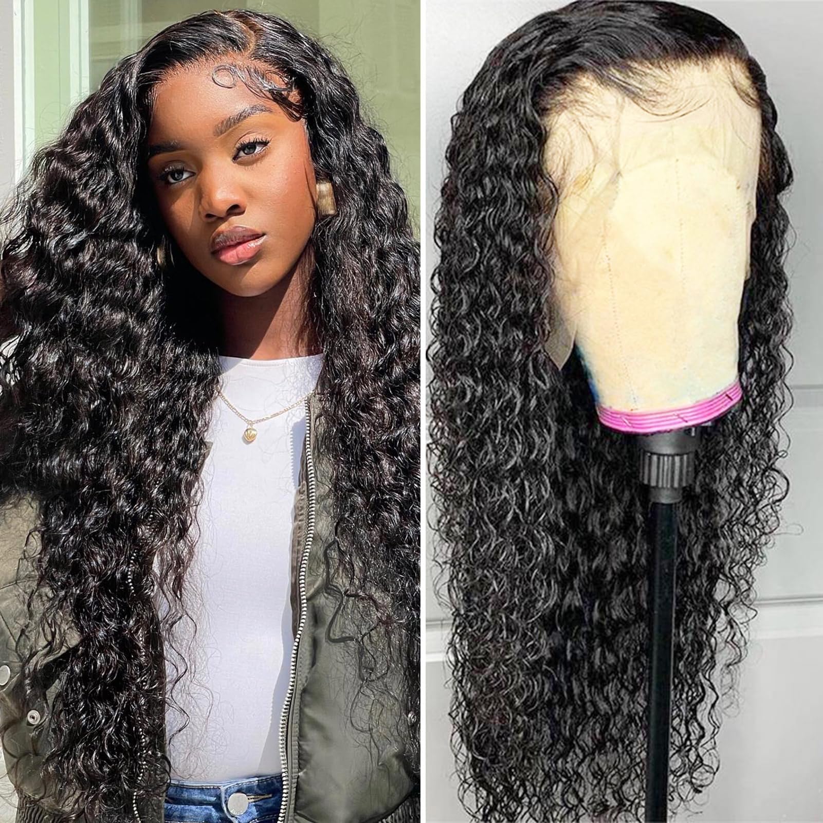 HD Lace Wig · Water Wave 18"